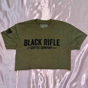 Black rifle coffee crop top